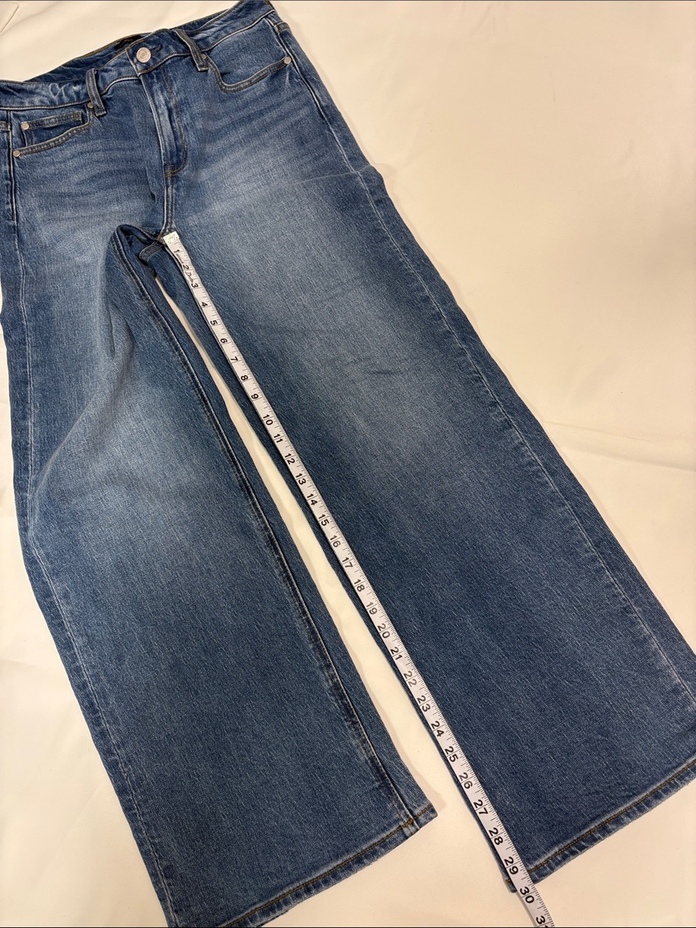 QUINCE WOMENS BELLA STRECH WIDE LEG JEANS! - Picture 5 of 13